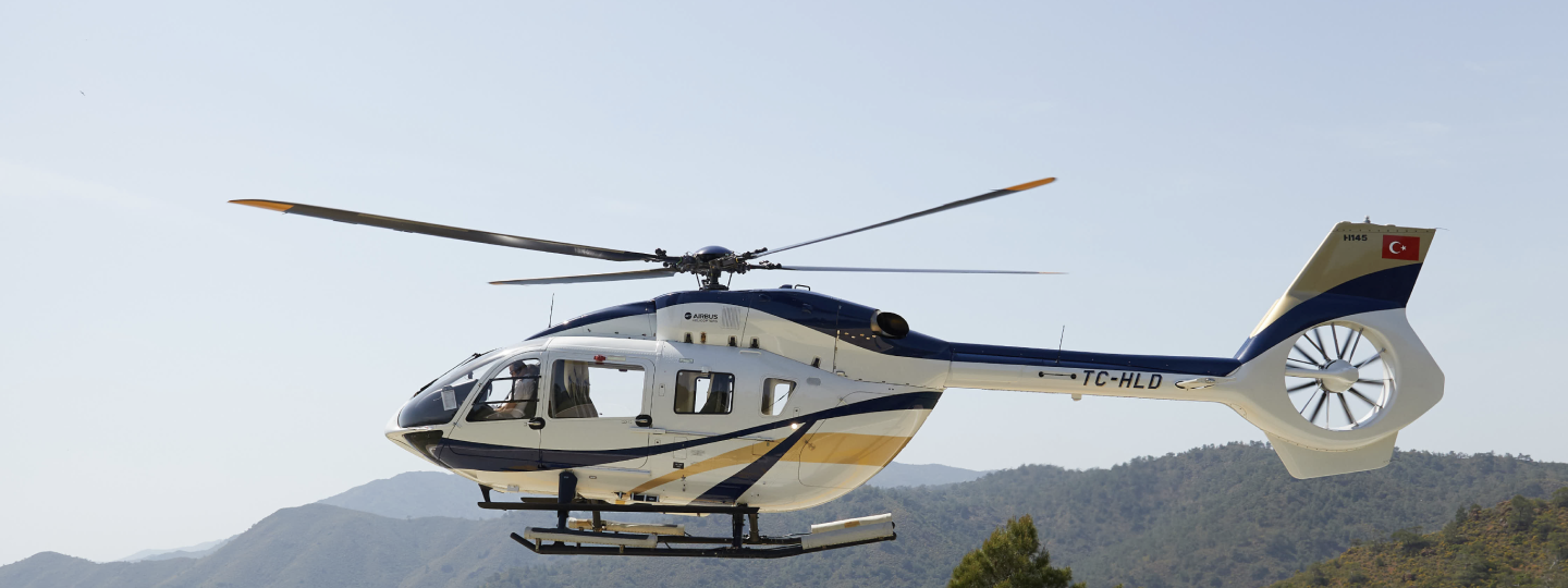 Passengers are flown directly from the airport to D Maris Bay by the luxury helicopter taxi transfer service.